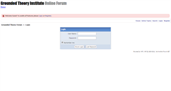 Desktop Screenshot of forum.groundedtheory.com